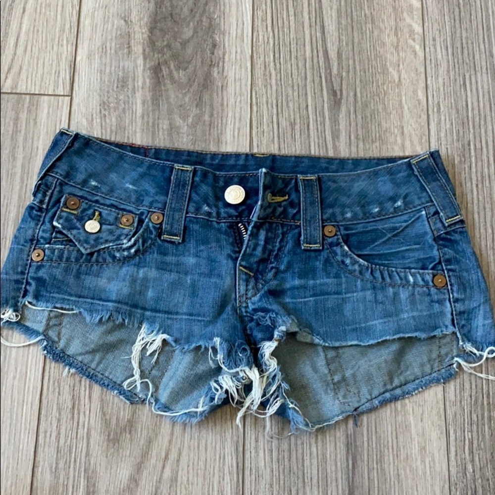 True Religion Joey Cut-Off Shorts